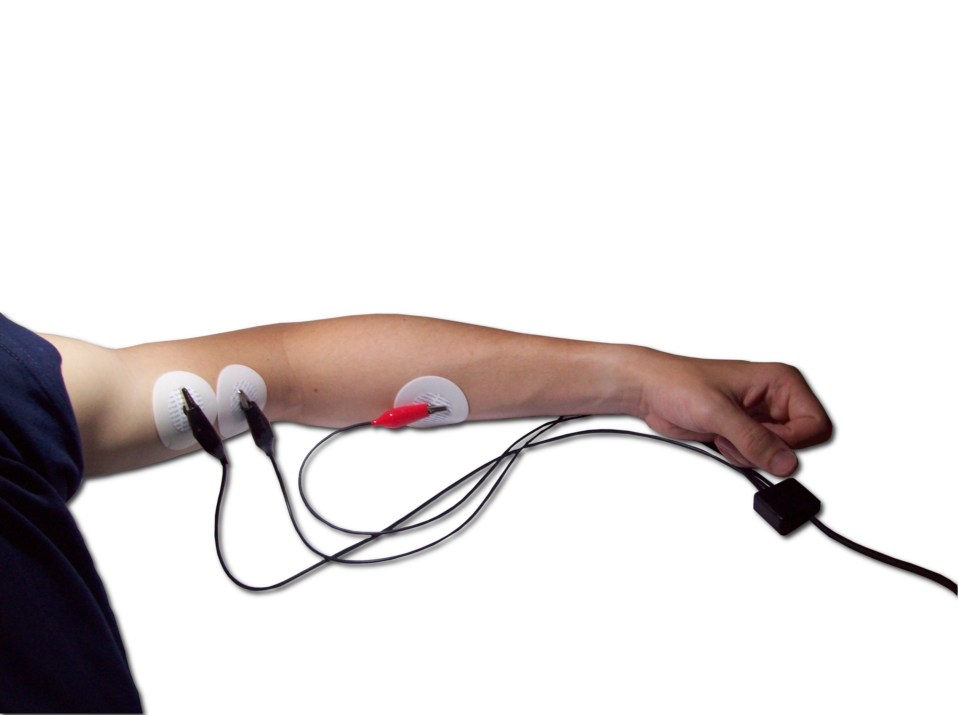 Connection electrodes on arm