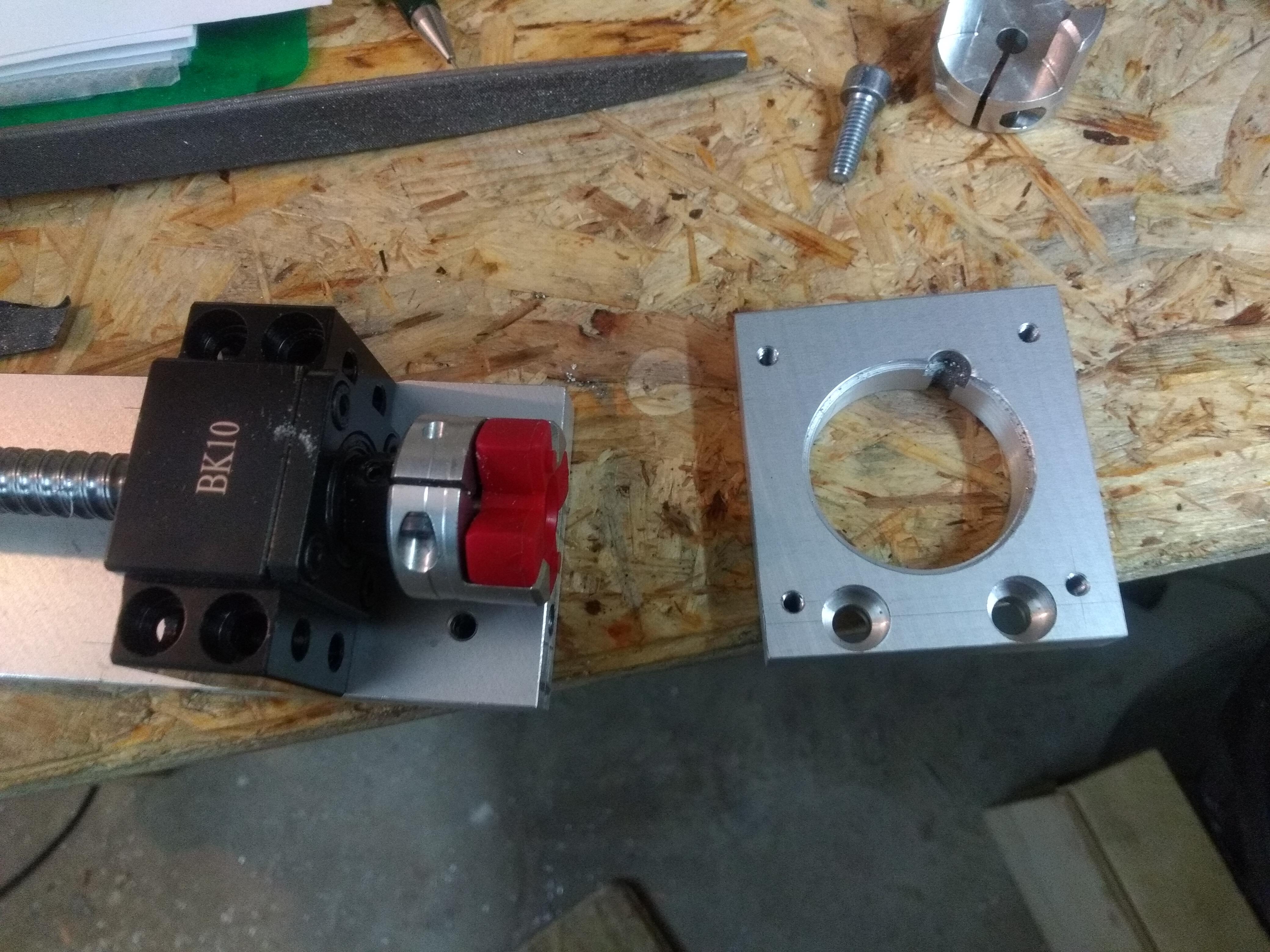 Holder for the x-axis stepper motor