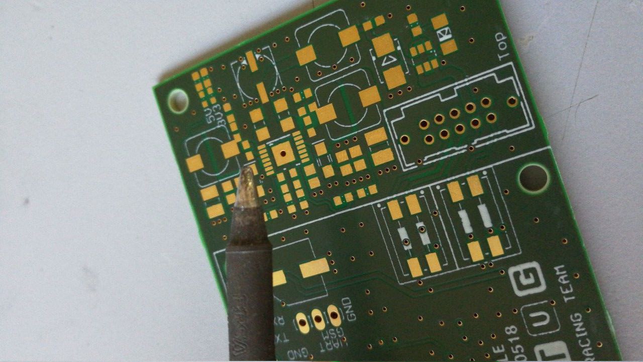 Live telemetry PCB ready to solder